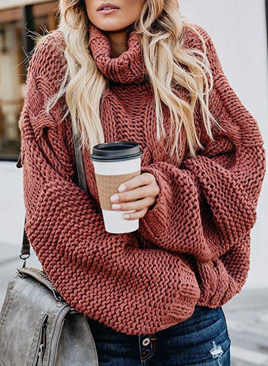 For the cooler months nothing beats a good cozy turtleneck sweater. Brown shades are the favorite for transition from summer to fall.
