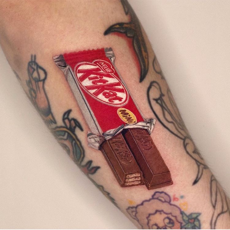 Everyone loves having a stash of candy and chocolate on hand as a tattoo