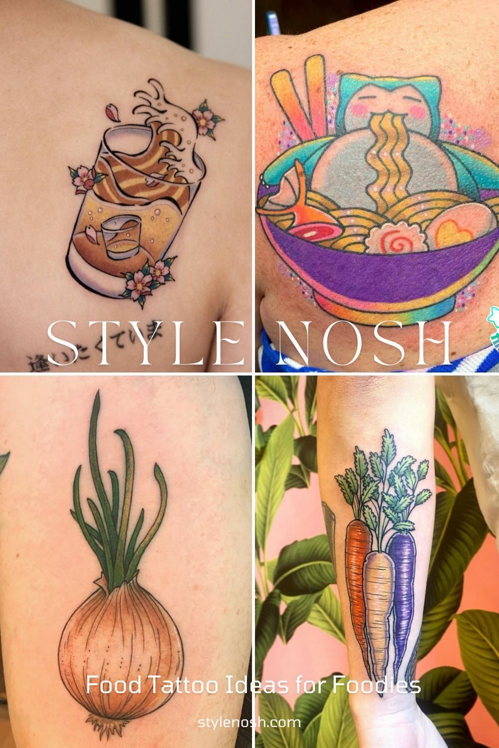 For those who want to show their appreciation for the cookware seasonings and ingredients that go into their cuisine getting a food tattoo is a great way to do it