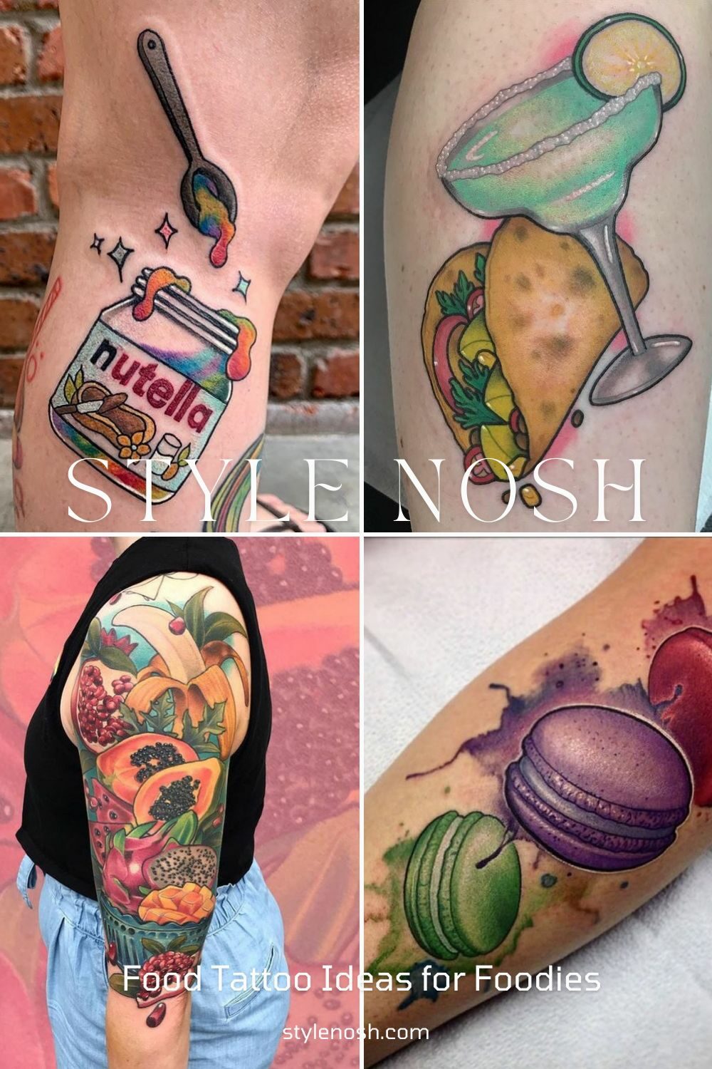Getting a tattoo in the shape of food is a great way to show your gratitude