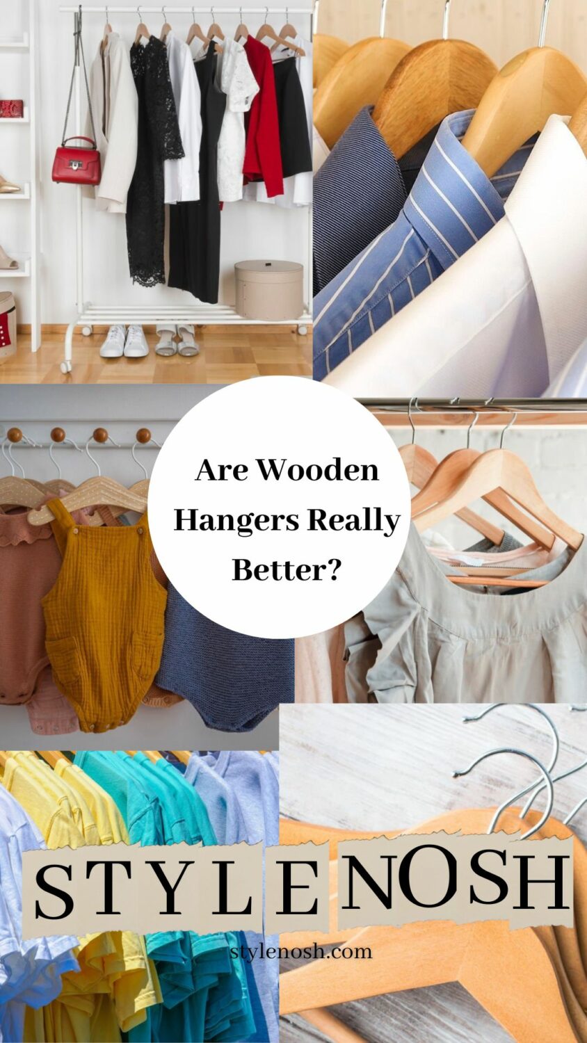 Hang your clothes in style with the timeless quality of wooden hangers.