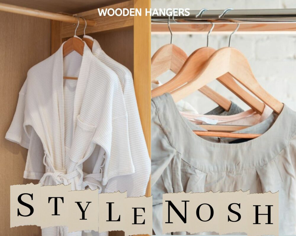 Wooden hangers are useful. You can hang just about anything on them even when your clothes are old.