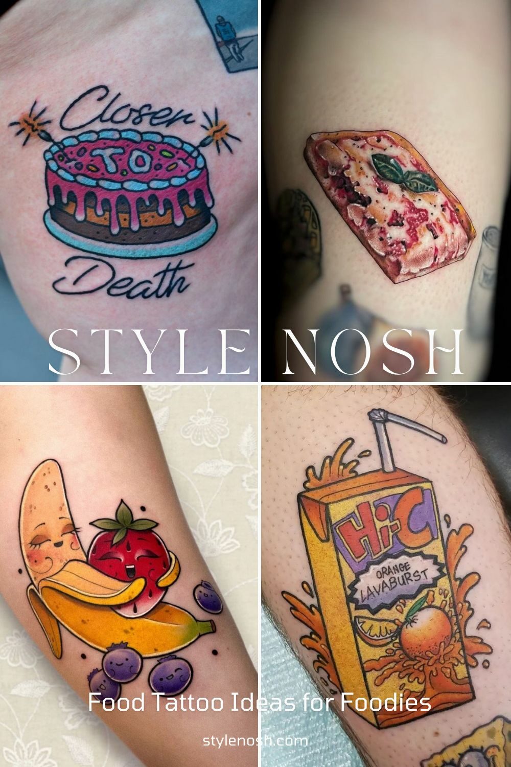 You can get a tasty food tattoos if you have a passion for baking and decorating baked goods