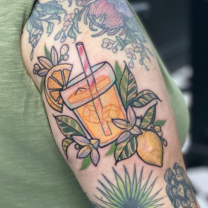 You might get a food tattoo that represents your go to beverage.
