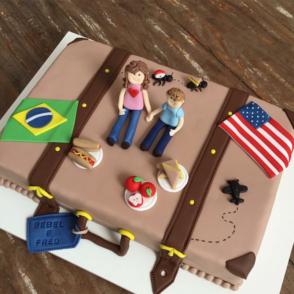 You will discover that this idea of a suitcase themed travel cake for a trip which will make for a happy journey is exactly what you need.